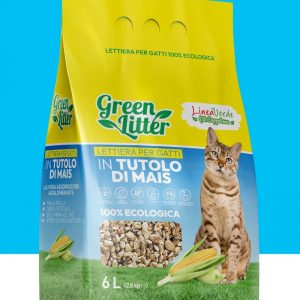 GREEN LITTER IN TUTOLO DI MAIS PER GATTI 6LT