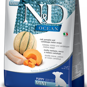 N&D FARMINA Cod, Pumpkin and Cantaloupe Melon Puppy Mini 2,5kg
