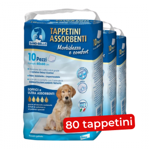 SANO&BELLO TAPPETINI ASSORBENTI 60X60 (8 confezioni)