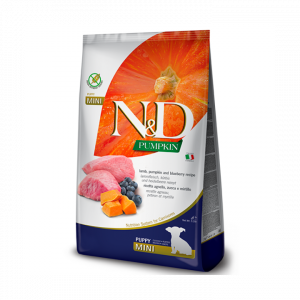 N&D PUMPKIN PUPPY MINI AGNELLO E MIRTILLO 7KG